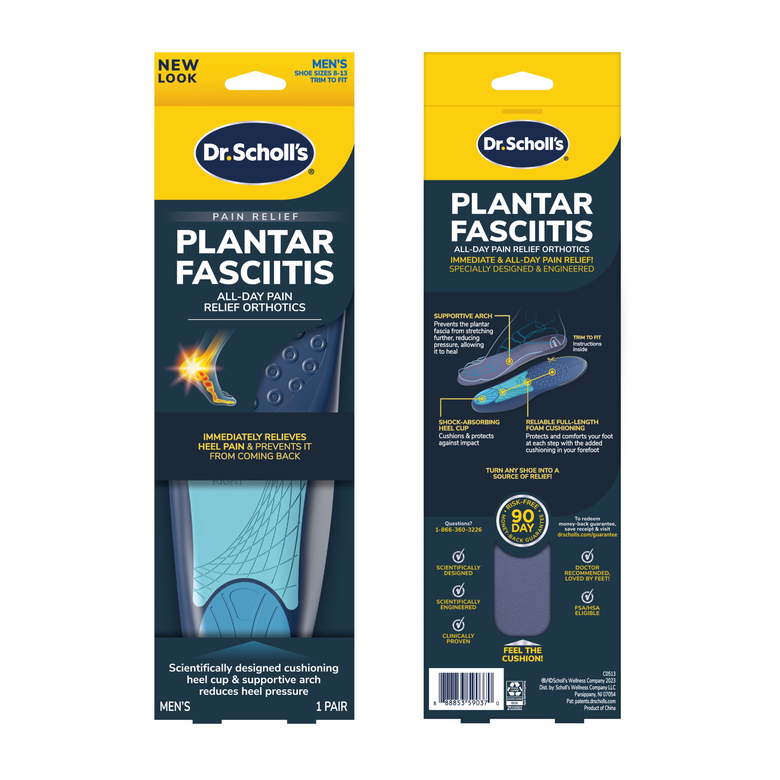 Dr. Scholl s Women s Pain Relief Orthotics for Plantar Fasciitis