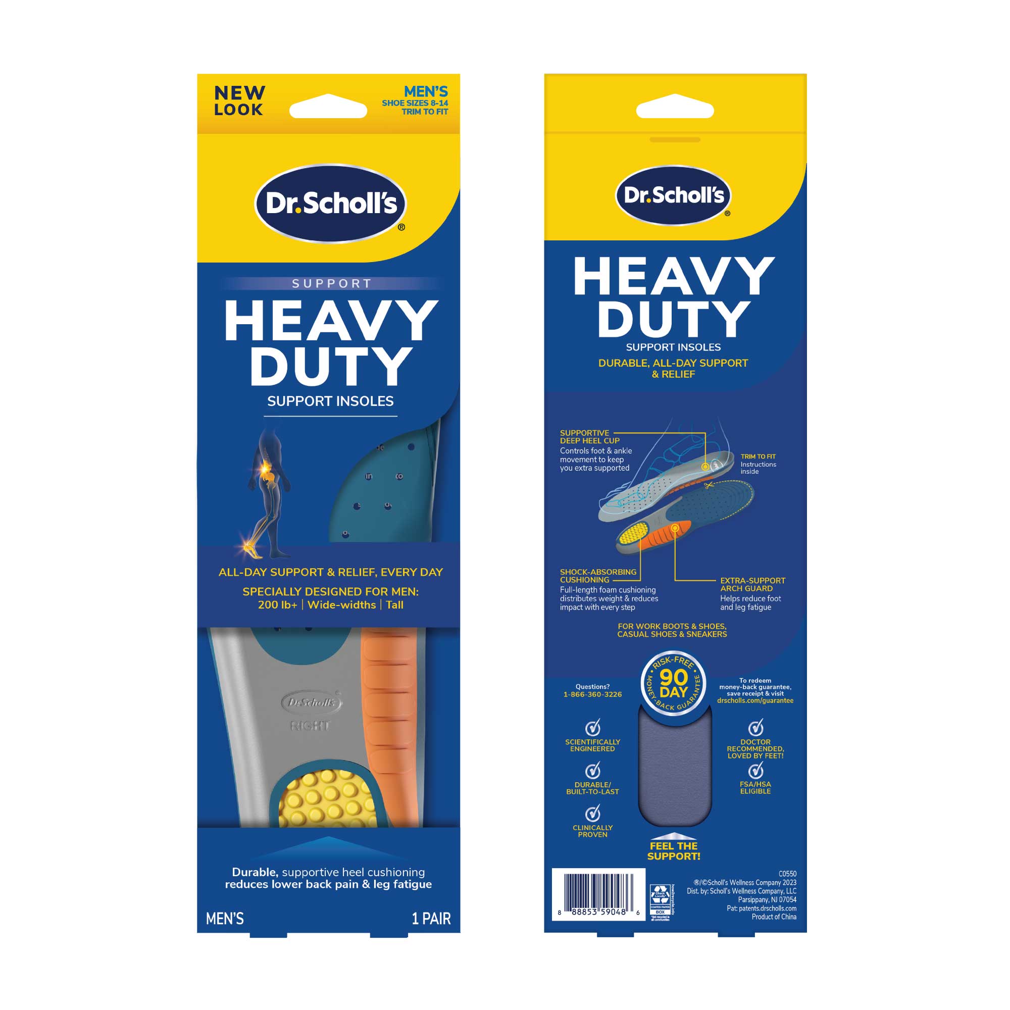 Scholl shock absorbing insoles comfort plus online