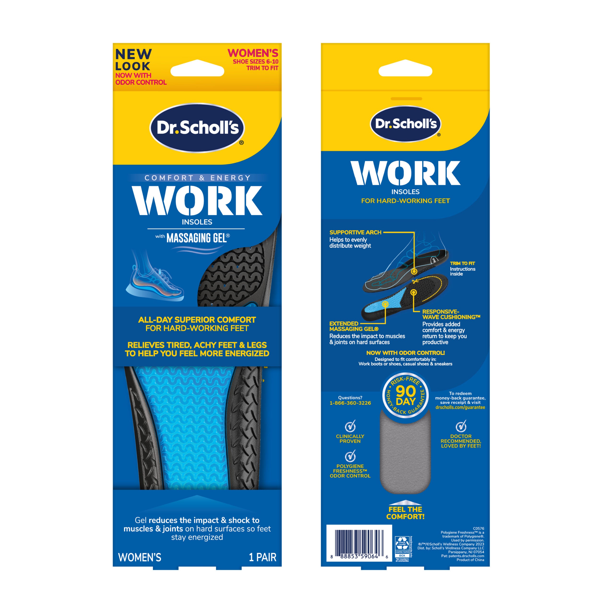 Scholl's massaging store gel insoles