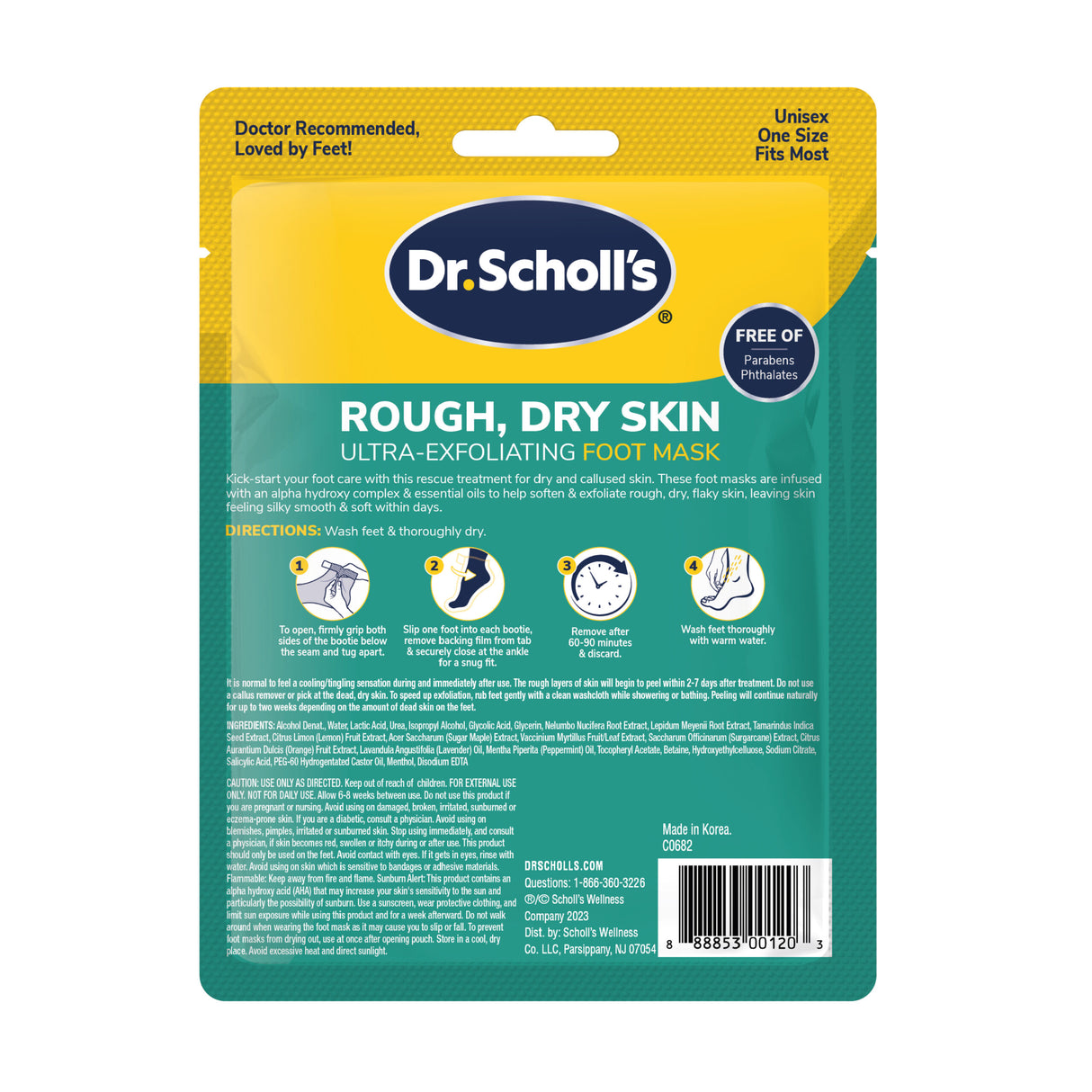 Rough, Dry Skin Ultra-Exfoliating Foot Mask – DrScholls