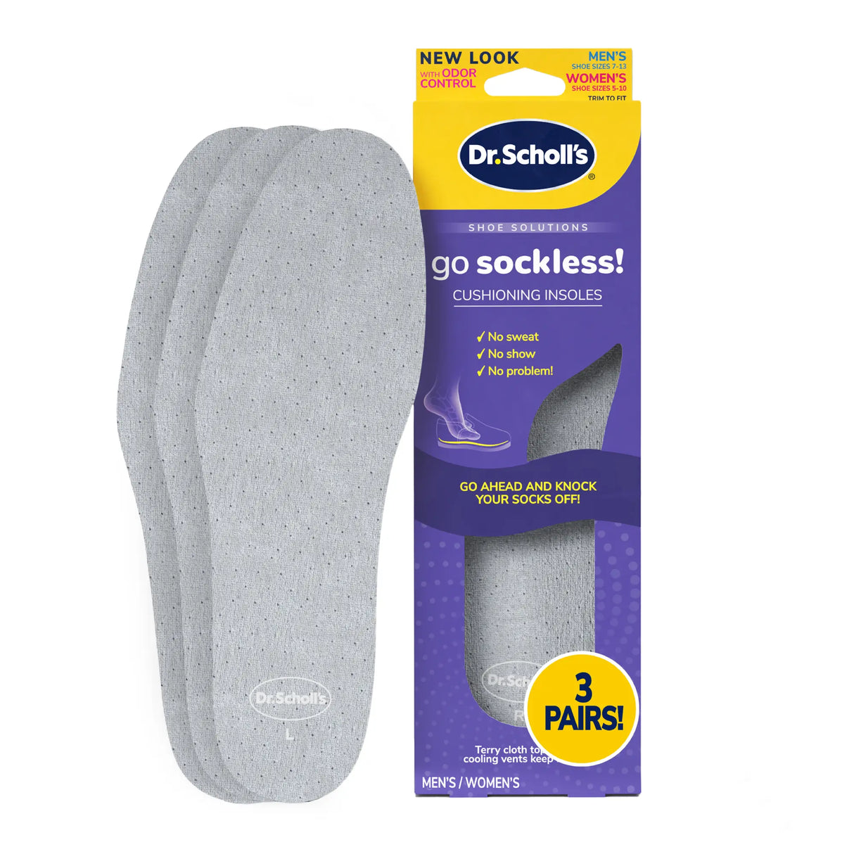 Go Sockless! Cushioning Insoles